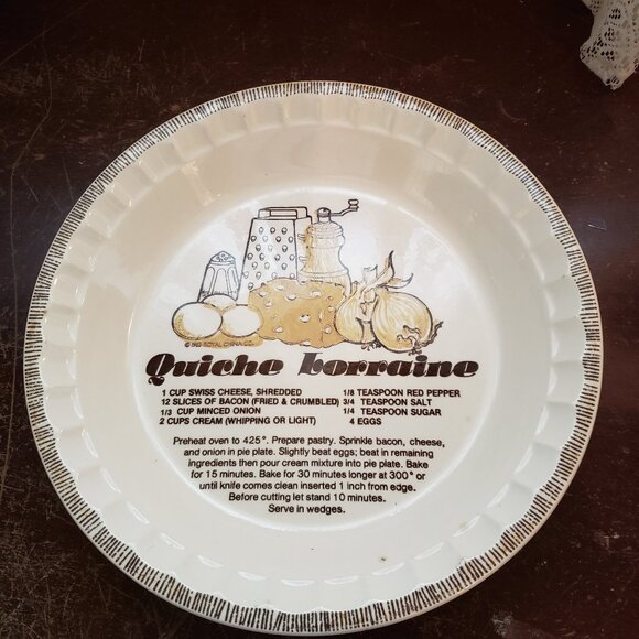 Other - Vintage Royal China Quiche Lorraine Pie Pan
